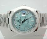 Copy Rolex Day Date Light Blue Dial Presidential Watch 40mm